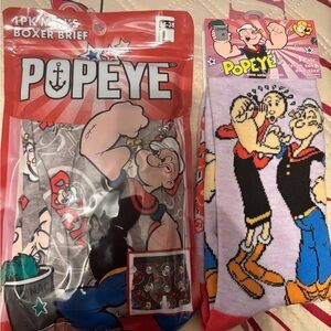 Popeye Boxer Brief and Sock Set